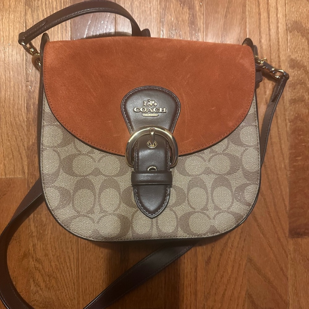 Coach Kleo 23 signature suede Crossbody Bag